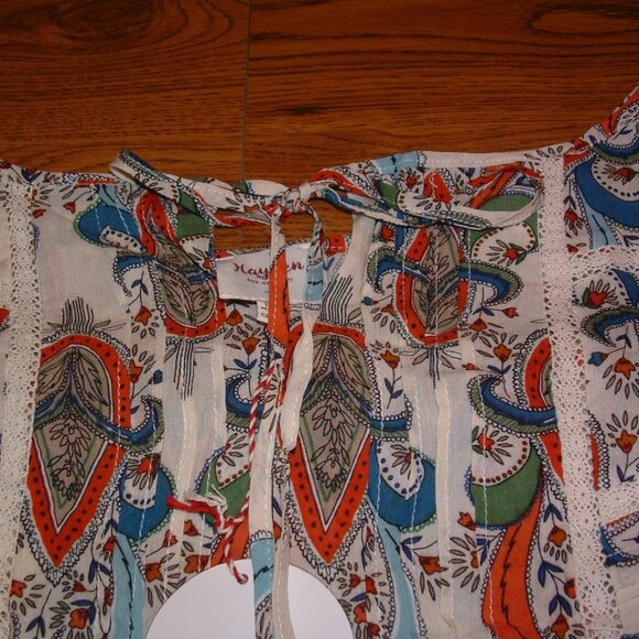 Hayden of Los Angeles Size 1XL Cream Paisley BOHO Dress (NWT) - Picture 13 of 14